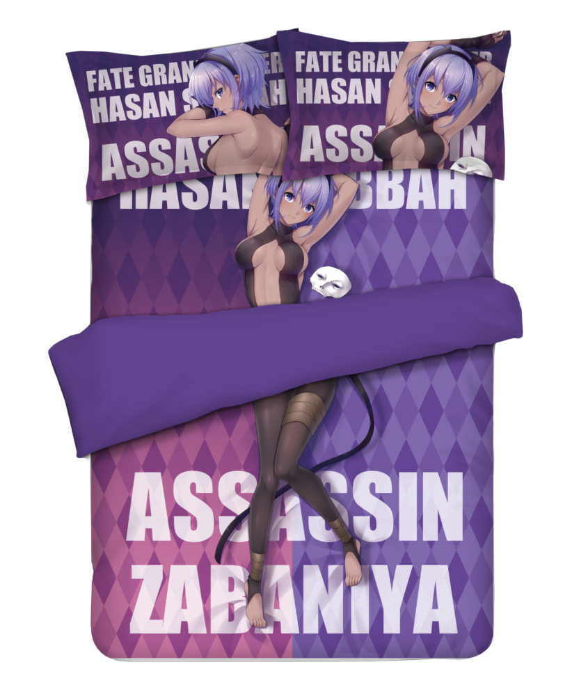 Assassin - Fate Grand Order Anime Bed Sheet Duvet Cover with Pillow Covers